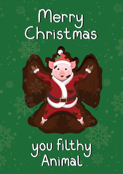 Merry Christmas you Filthy Animal created by Holly Tillier