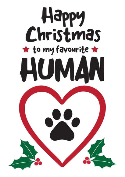 Christmas card from the dog, Christmas card from the cat created by Hello Fridays Studio