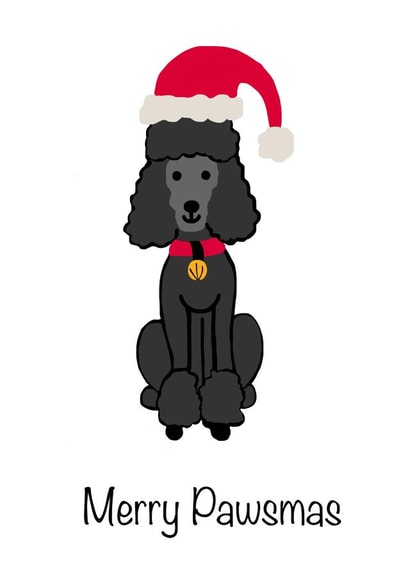 From the dog cute Christmas Card 22624 created by Saundra Jones