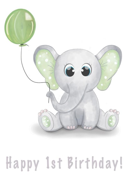 1st birthday card for a special little one 1003 created by Ri