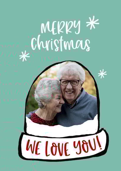 Cute Christmas Card - Snow Globe created by Giddy Kipper