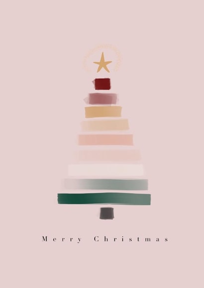 tree star Christmas Card 46257 created by Elle Barclay