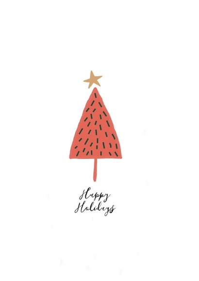 illustration tree Christmas Card 46258 created by Elle Barclay