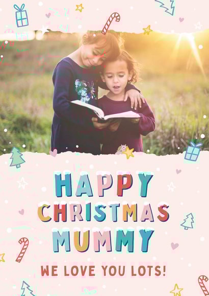 Cute Christmas Card - Mummy - Festive Illustrations created by Macie Dot Doodles