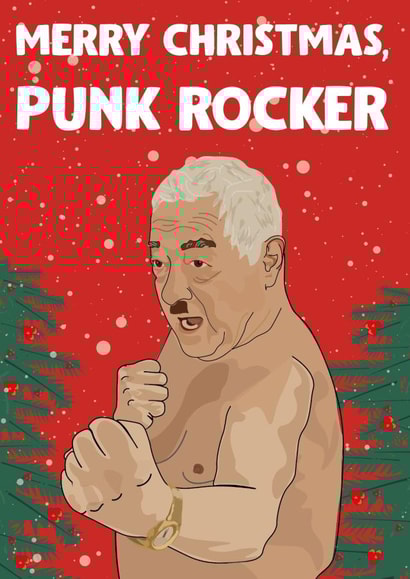 punk  rocker Christmas Card 16657 created by David Rudd