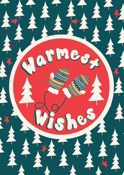 mittens warm Christmas Card 42420 created by Ryann Scrafford