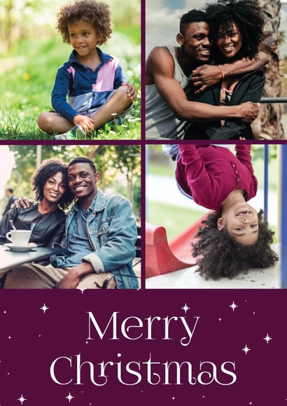 Cute Personalised Christmas Photo Card - Merry Christmas created by Dottie Mottie