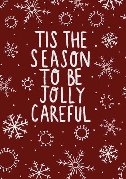 Jolly Tis the season Christmas Card 46293 created by Holly Simone Illustration 