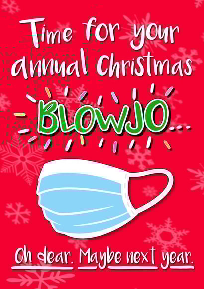 blowjob blowjo Christmas Card 42585 created by Fergi