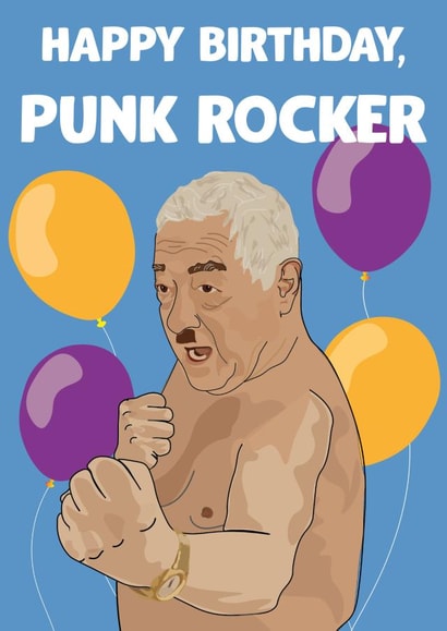 punk rocker Birthday Card 16658 created by David Rudd