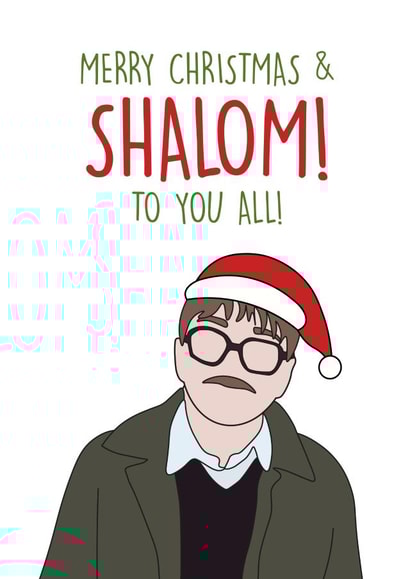 Film/TV/Netflix friday night dinner Christmas Card 42261 created by Graphic Print Company