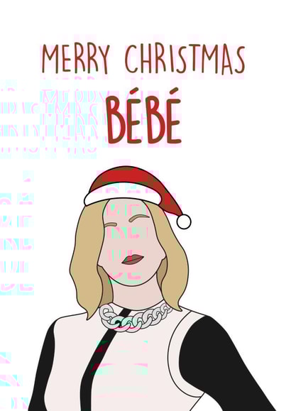 bebe cartoon Christmas Card 42262 created by Graphic Print Company