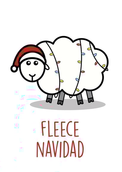 fleece navidad Christmas Card 42264 created by Graphic Print Company