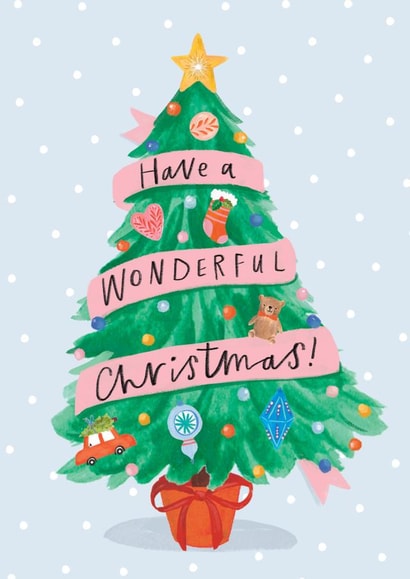 wonderful tree Christmas Card 44659 created by Sam Wilson