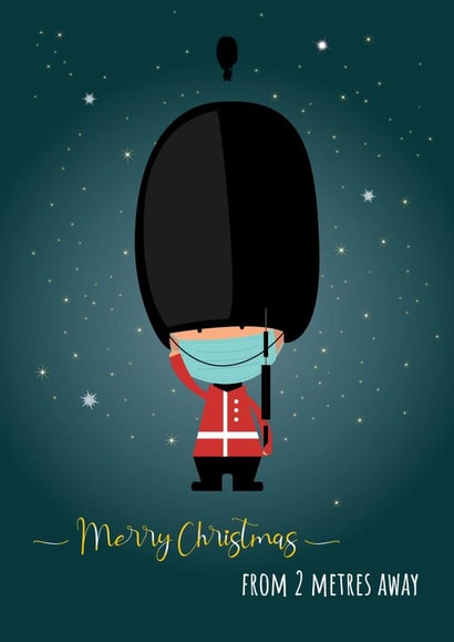 soldier mask Christmas Card 46353 created by Owl Cards