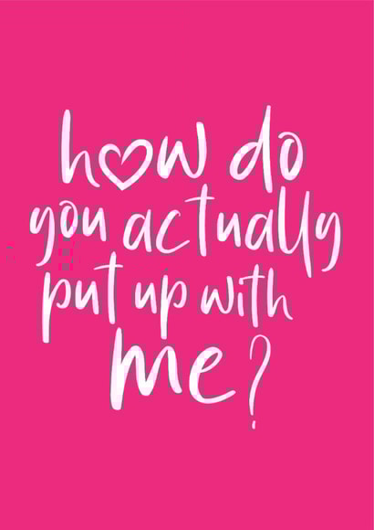 Valentine's Day Card for the One Who's Stuck Around created by Blue Belle Creations