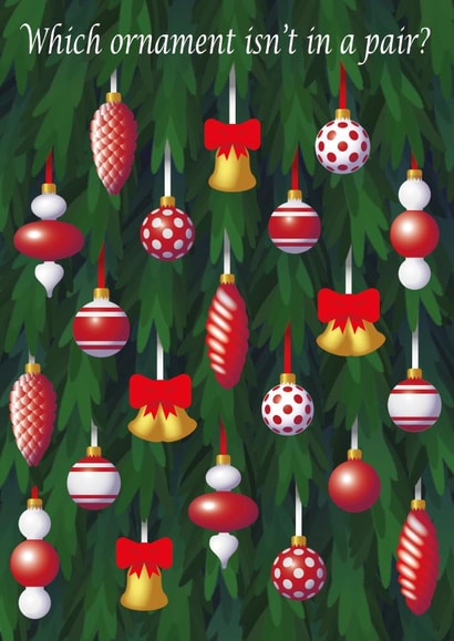 Christmas Tree Ornament Christmas Card 46144 created by Duncan Carty