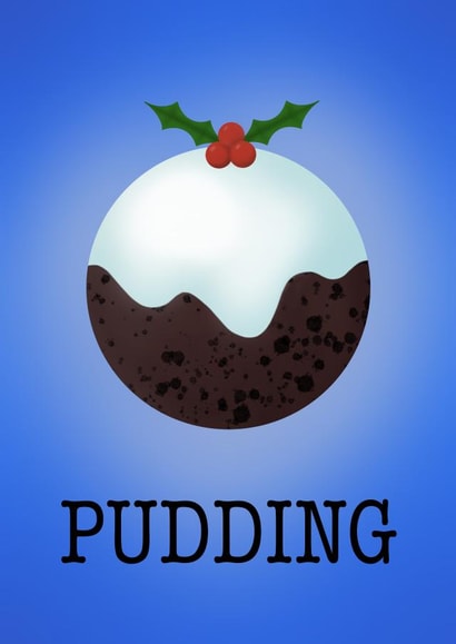 Christmas Pudding Card 36389 created by The Ink Splat