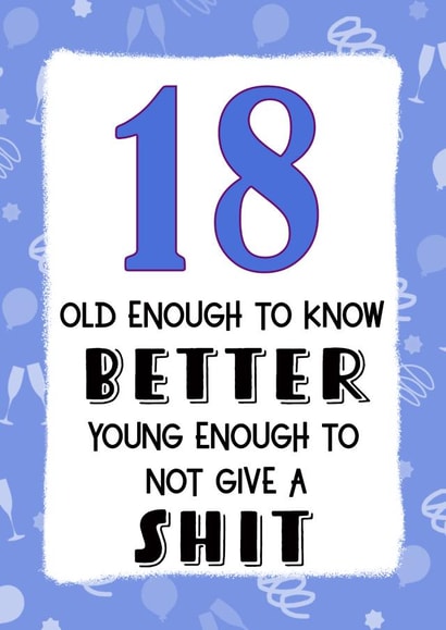 18 18th Birthday Card 19568 created by Jolly Ginger Cards