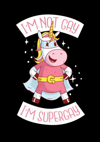 gay supergay Birthday Card 20986 created by SIMO 08