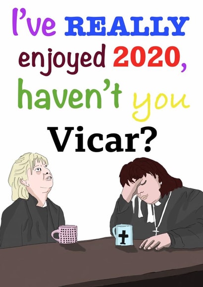 Vicar of Dibley Film/TV/Netflix Christmas Card 44859 created by Frankie & Eric