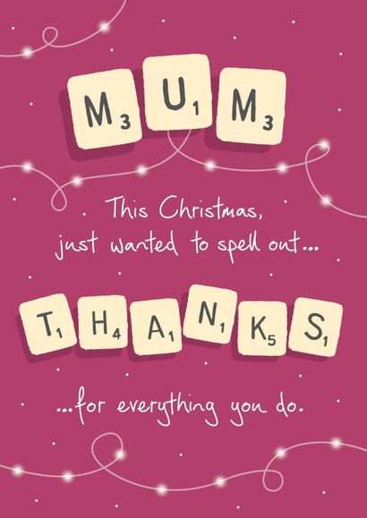 spell out Christmas Card 41531 created by NEEDL designs