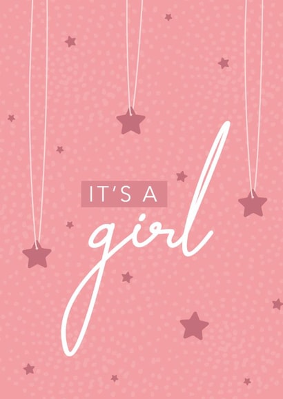 girl rainbow New Baby Card 16013 created by Laura