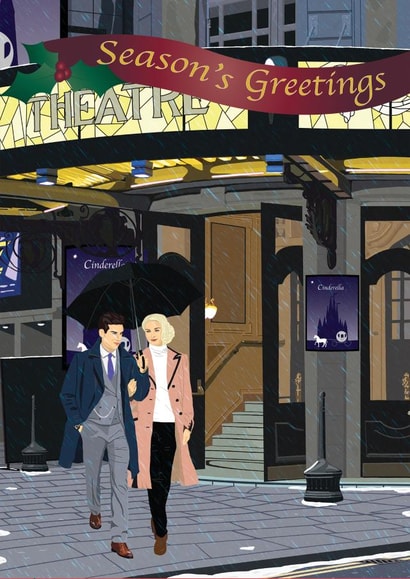 Snow Theatre Christmas Card 46462 created by Wayne Brant Images