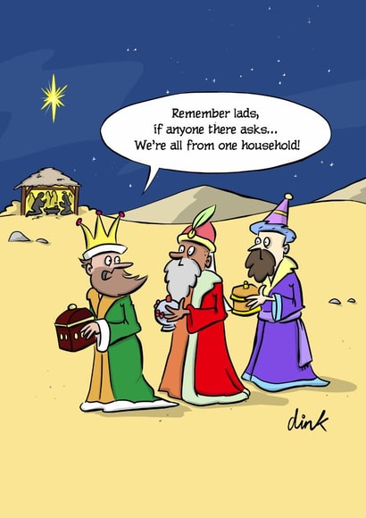 three wise men bethlehem Christmas Card 22543 created by Chris Williams
