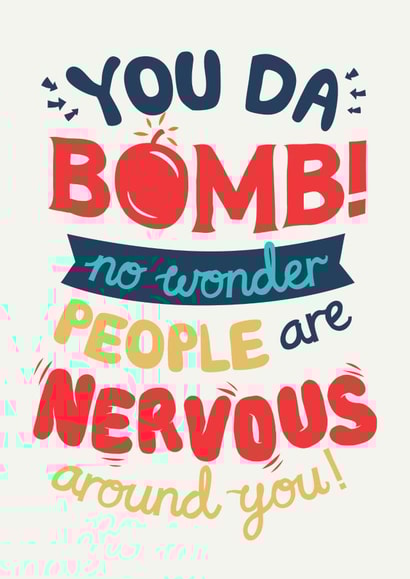 bomb wonder Valentines Day Card 20236 created by Dan McFadden