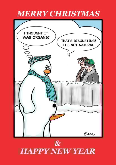 carrot boner New Year Card 46477 created by Graham Cammillare