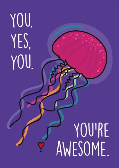 jellyfish awesome Love & Friendship Card 46483 created by Janina Vigurs