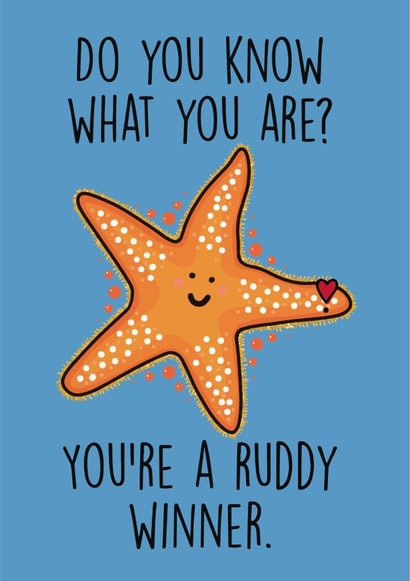 starfish winner Congratulations Card 46484 created by Janina Vigurs