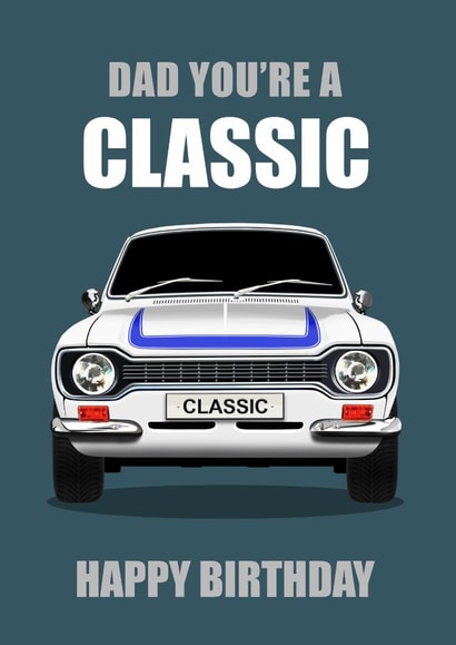 Birthday For Dad Classic Mk1 Escort created by RetroMotion Artwork