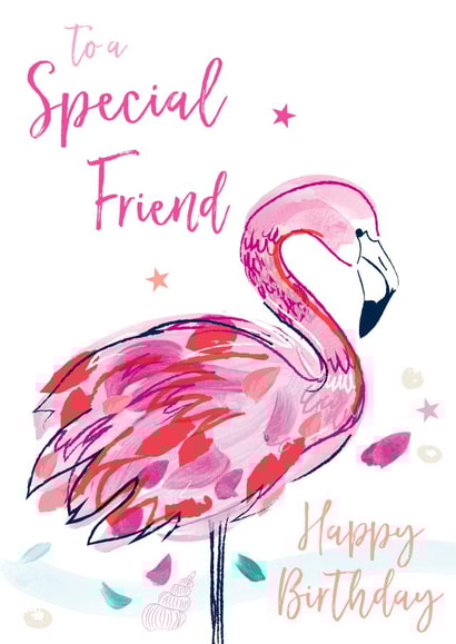 flamingo Animals Birthday Card 9588 created by Katie Phythian Design