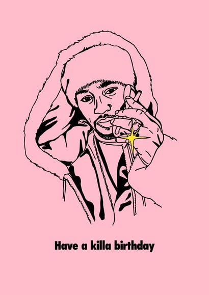 Pop culture Celebrity Birthday Card 20999 created by Bad Lines