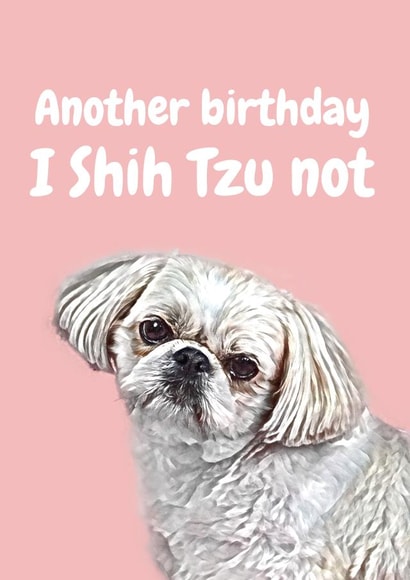 illustration pun Birthday Card 20654 created by Studio Woof