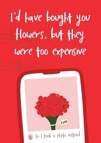 roses flowers Valentines Day Card 46340 created by @tikkled.pink