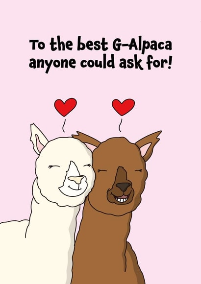 G-Alpaca Well Wishes Card created by BeckiLamby