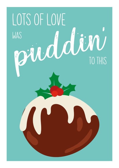 lots of love puddin Christmas Card 37940 created by Natasha Borg