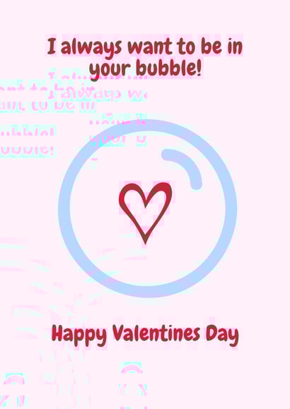 bubble heart Valentines Day Card 40752 created by @Payne Designs