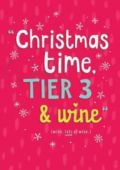 tier 3 wine Christmas Card 44655 created by Gingerbred