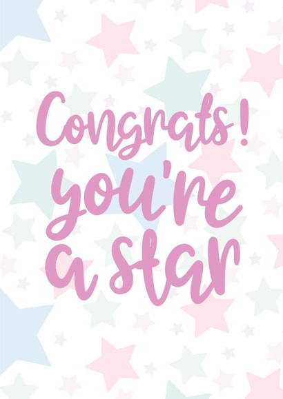 congrats star Congratulations Card 41513 created by Mia Louise Designs 