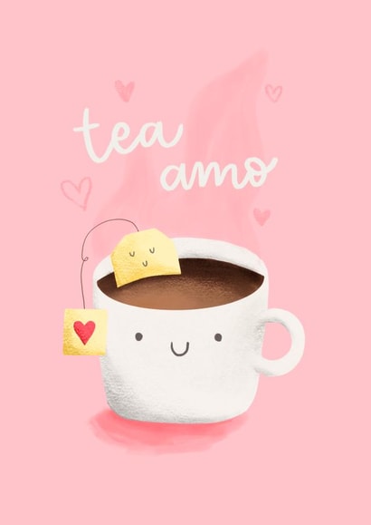 tea cup Valentines Day Card 18359 created by Mikaela Iavarone