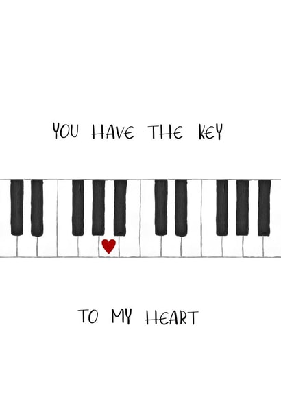 key heart Anniversary Card 18724 created by Emily Hunter