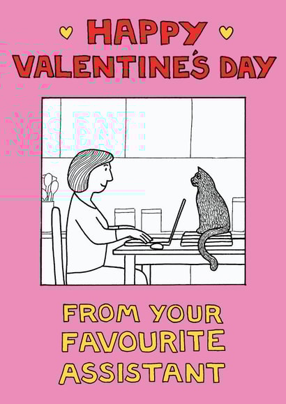 from the cat cat Valentines Day Card 1830 created by On The Prowl Cat Cartoons
