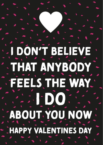 heart confetti Valentines Day Card 39146 created by Questionable Cards