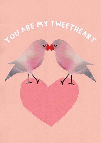 tweetheart pun Valentines Day Card 17033 created by Christine Hooper
