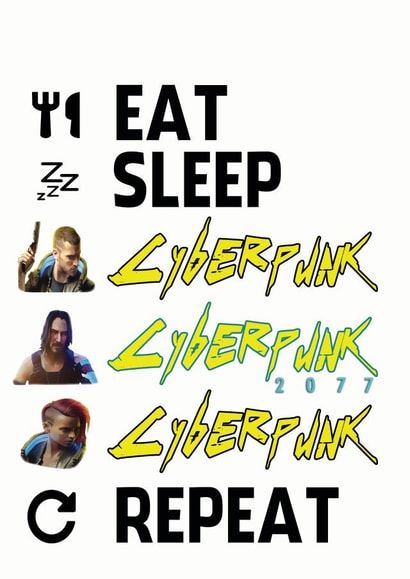 cyberpunk 2077 Birthday Card 13088 created by ShortRound888