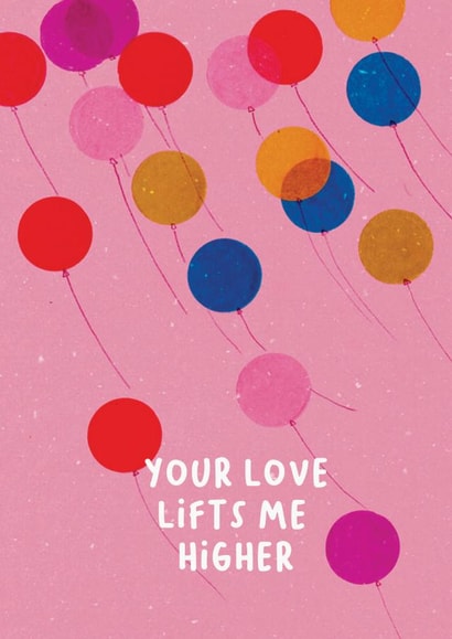 balloons love Valentines Day Card 17037 created by Christine Hooper